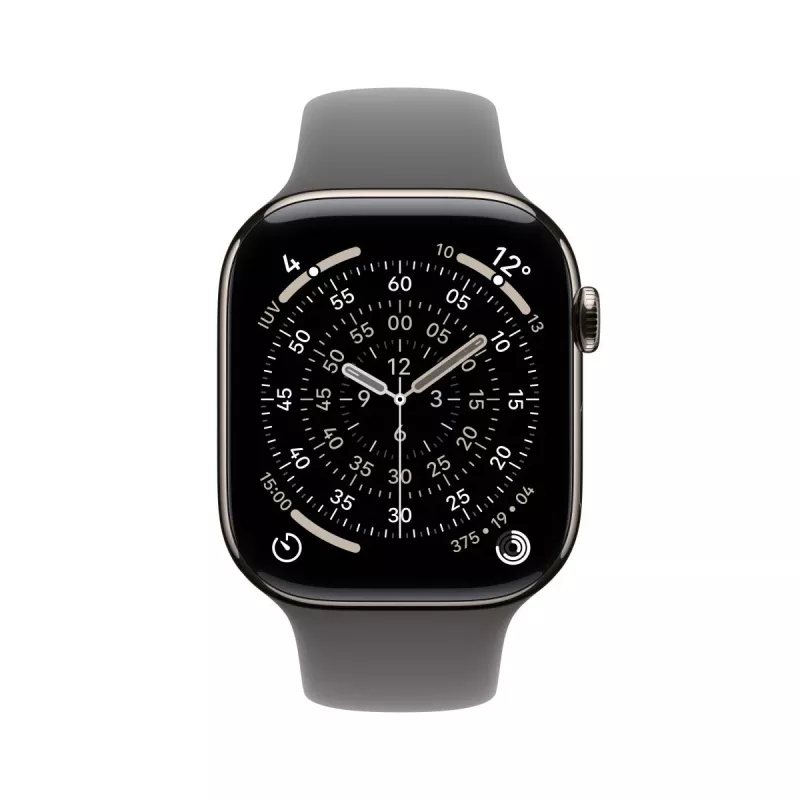 APPLE Watch Series 11 gps + Cellular 42mm natural Titanium Case With Stone Grey Sport Band S/m