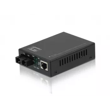 LevelOne RJ45 to SC Gigabit Media Converter, Multi-Mode Fiber, 550m