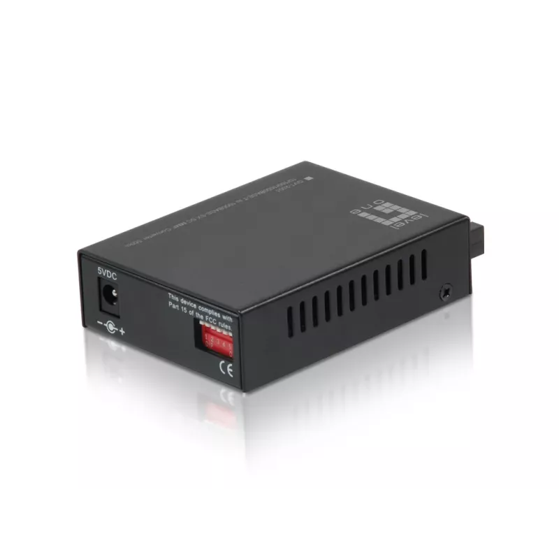 LevelOne RJ45 to SC Gigabit Media Converter, Multi-Mode Fiber, 550m