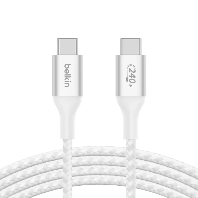 BELKIN USB Cable - Boostcharge - USB-c To USB-c Cable 240w - 1m - White
