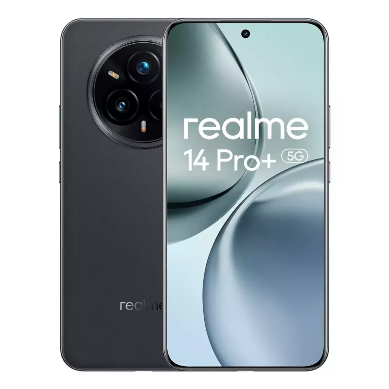 Smartphone REALME 14 Pro+ 5G 6.83 inch OLED 512 GB, 12 GB RAM, 6000 mAh, Suede Grey