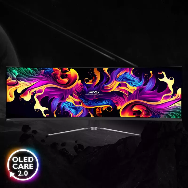 MSI MPG 491CQPDE QD-OLED computer monitor 124.5 cm (49 inch) 5120 x 1440 pixels DQHD Black