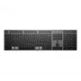 HP 725 Multi-Device Rechargeable Wireless Keyboard, Full-size (100%), Wireless, RF Wireless + Bluetooth, Black