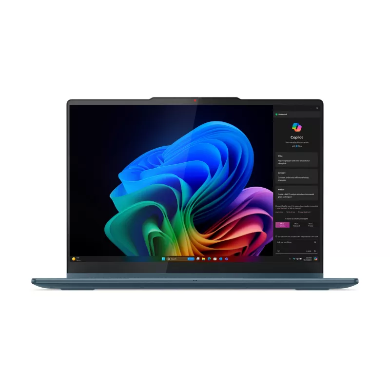 Lenovo Yoga 7 2-in-1 14AKP10 Copilot+ PC AMD Ryzen™ AI 5 340 Hybrid (2-in-1) 35.6 cm (14 inch) Touchscreen WUXGA 16 GB LPDDR5x-SDRAM 512 GB SSD Wi-Fi 7 (802.11be) Windows 11 Home German Teal