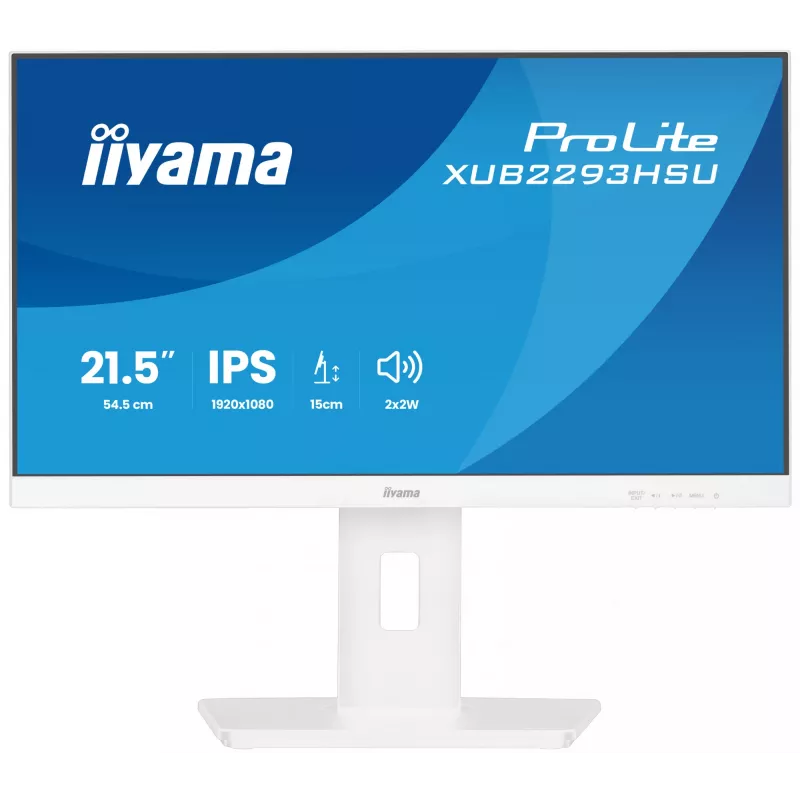 iiyama ProLite XUB2293HSU-W7 computer monitor 54.6 cm (21.5 inch) 1920 x 1080 pixels Full HD LED White