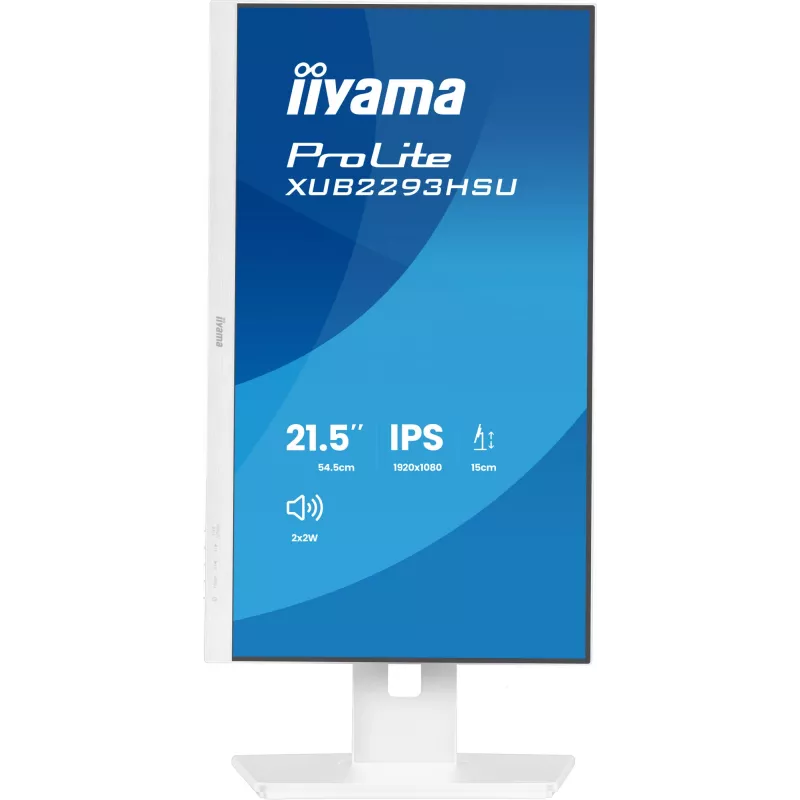iiyama ProLite XUB2293HSU-W7 computer monitor 54.6 cm (21.5 inch) 1920 x 1080 pixels Full HD LED White