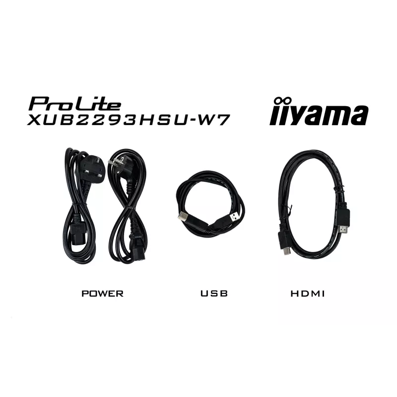 iiyama ProLite XUB2293HSU-W7 computer monitor 54.6 cm (21.5 inch) 1920 x 1080 pixels Full HD LED White