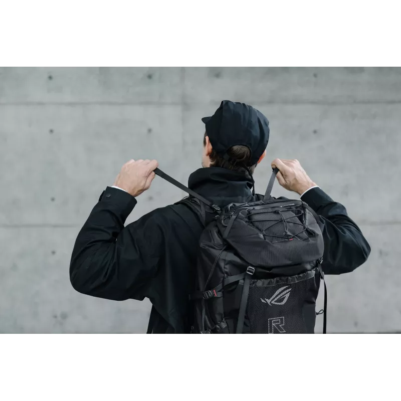 ASUS ROG Archer ErgoAir backpack Gaming backpack Black EVA (Ethylene Vinyl Acetate), Lycra, Nylon