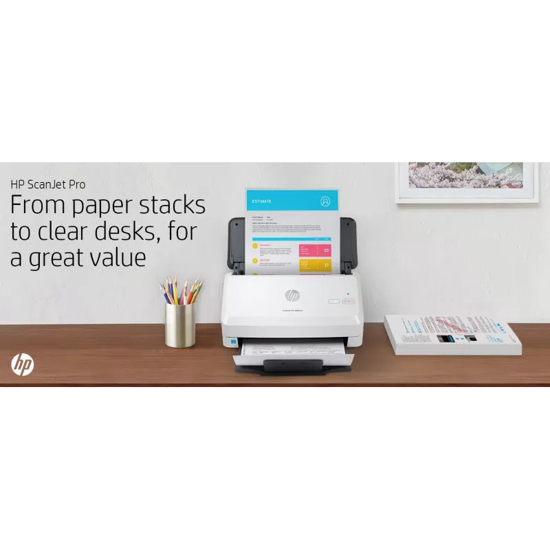 HP Scanjet Pro 3000 s4 Sheet-fed scanner 600 x 600 DPI A4 Black, White