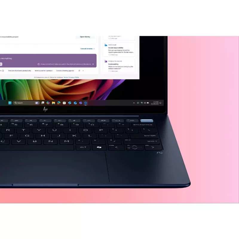HP EliteBook Ultra G1i Next Gen AI PC Wolf Pro Security Edition Copilot+ PC Intel Core Ultra 7 258V Laptop 35.6 cm (14 inch) Touchscreen 2.8K 32 GB LPDDR5x-SDRAM Wi-Fi 7 (802.11be) Windows 11 Pro Blue