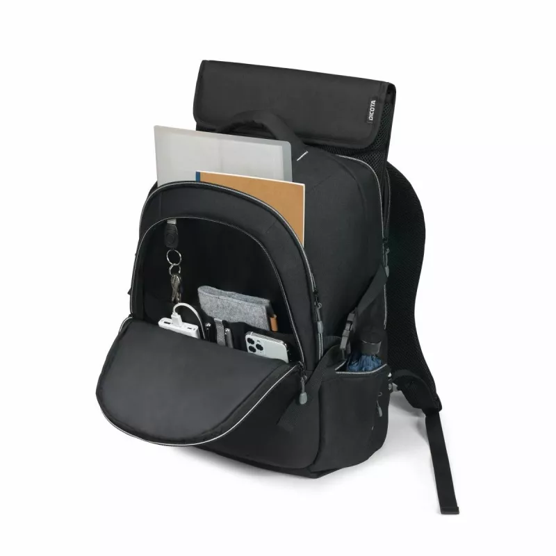DICOTA Eco- 14-15.6in Notebook Backpack - Black / 600d Recycled Pet
