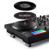 Hercules INPULSE T7 Black DJ controller — 3.5 mm/6.35 mm headphone, USB cable, 652×350×90 mm