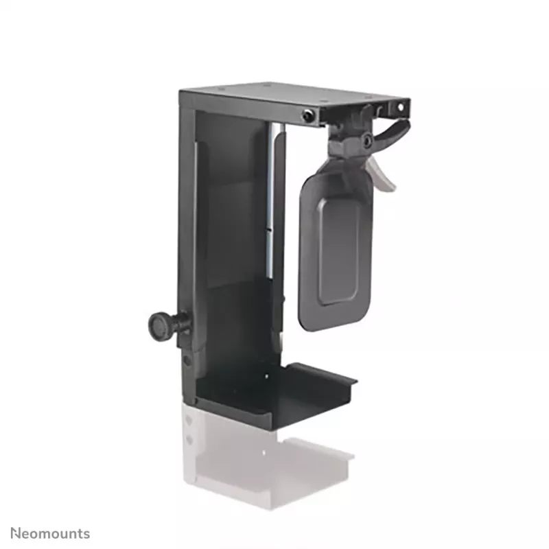 Neomounts CPU-D075BLACK CPU holder - max 10 kg - universal, Desk-mounted CPU holder, 10 kg, Black, Steel, Taiwan, 100 mm