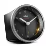 Braun BC07SB-DCF Quartz alarm clock Black, Silver