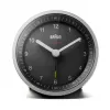 Braun BC07SB-DCF Quartz alarm clock Black, Silver