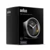 Braun BC07SB-DCF Quartz alarm clock Black, Silver