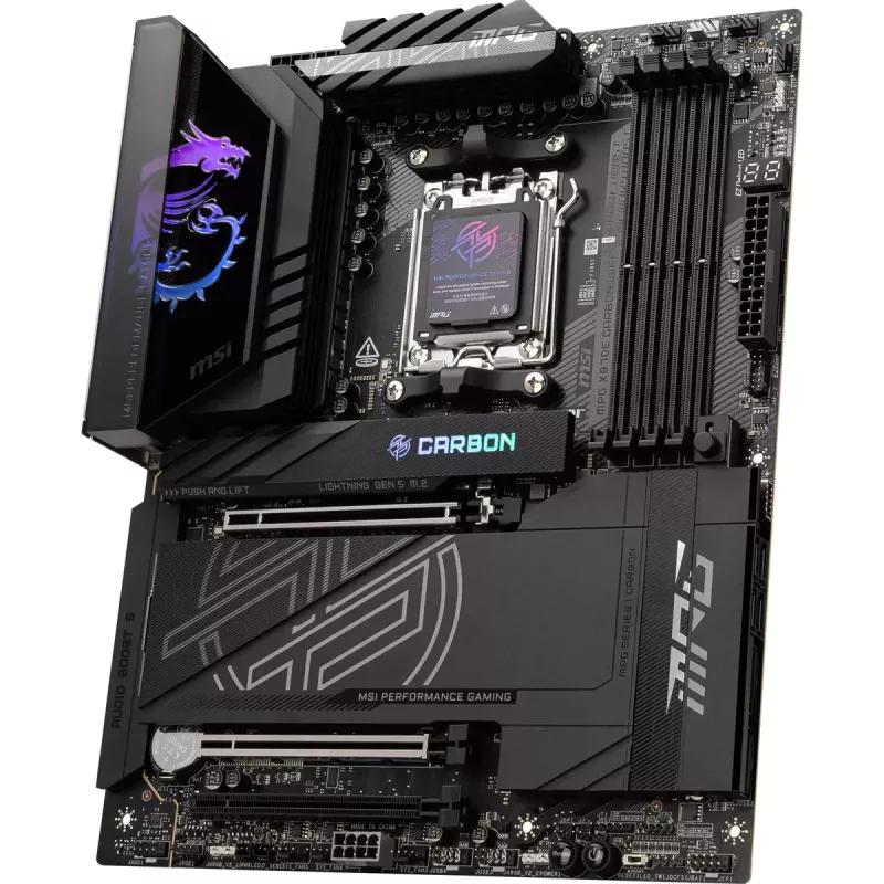 Motherboard MSI MPG X870E CARBON WIFI — AMD X870E, Socket AM5, ATX, DDR5 up to 256 GB, Wi‑Fi 7