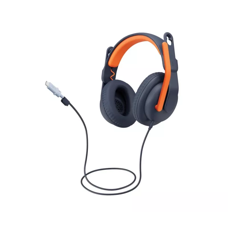 LOGITECH Zone Learn - USB-C - Headset - On Ear - Classic Blue