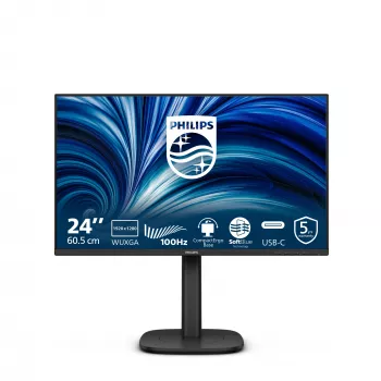 Philips 3000 series 24B2N3200D/00 computer monitor 61.2 cm (24.1 inch) 1920 x 1200 pixels WUXGA LCD Black