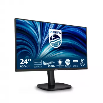 Philips 3000 series 24B2N3200D/00 computer monitor 61.2 cm (24.1 inch) 1920 x 1200 pixels WUXGA LCD Black