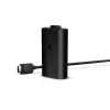 Charge kit Microsoft Xbox One Play & Charge Kit — rechargeable wired battery pack with USB Type-C, black, matt finish