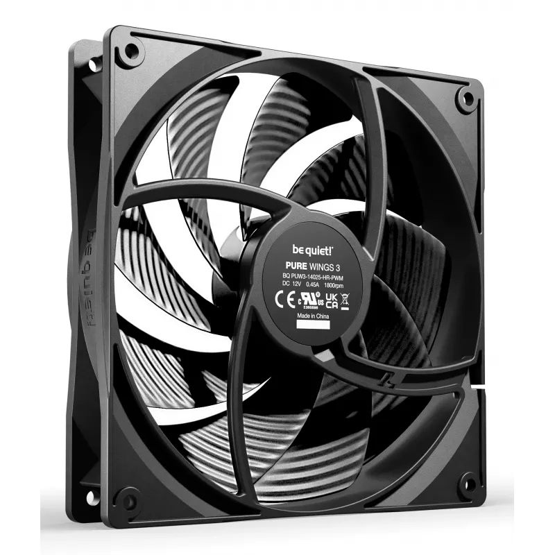 be quiet Pure Wings 3 140mm | PWM high-speed Triple Pack Computer case Fan 14 cm Black 3 pc(s)