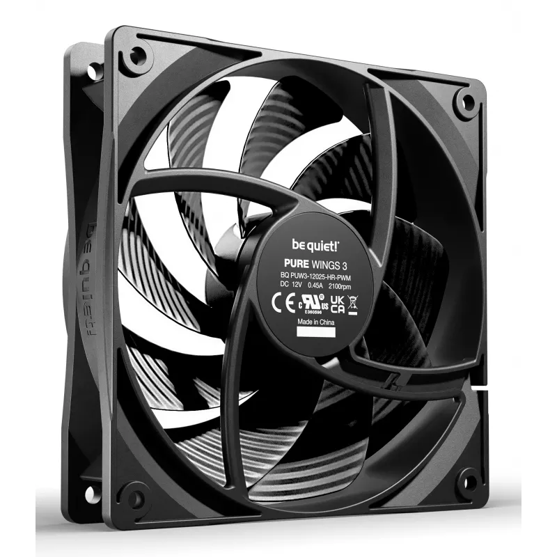 be quiet Pure Wings 3 120mm | PWM high-speed Triple Pack Computer case Fan 12 cm Black 3 pc(s)
