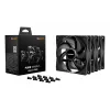 Computer case fan be quiet! Pure Wings 3 120 mm PWM 1600 RPM 84.8 m³/h 1.45 mmH2O rifle bearing black 3-pack