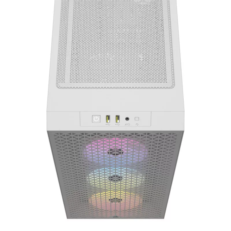 CORSAIR Mid-tower Pc Case - 3000d RGB Airflow - White