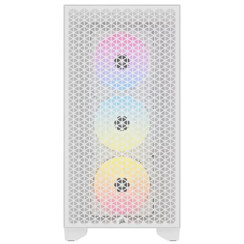 CORSAIR Mid-tower Pc Case - 3000d RGB Airflow - White