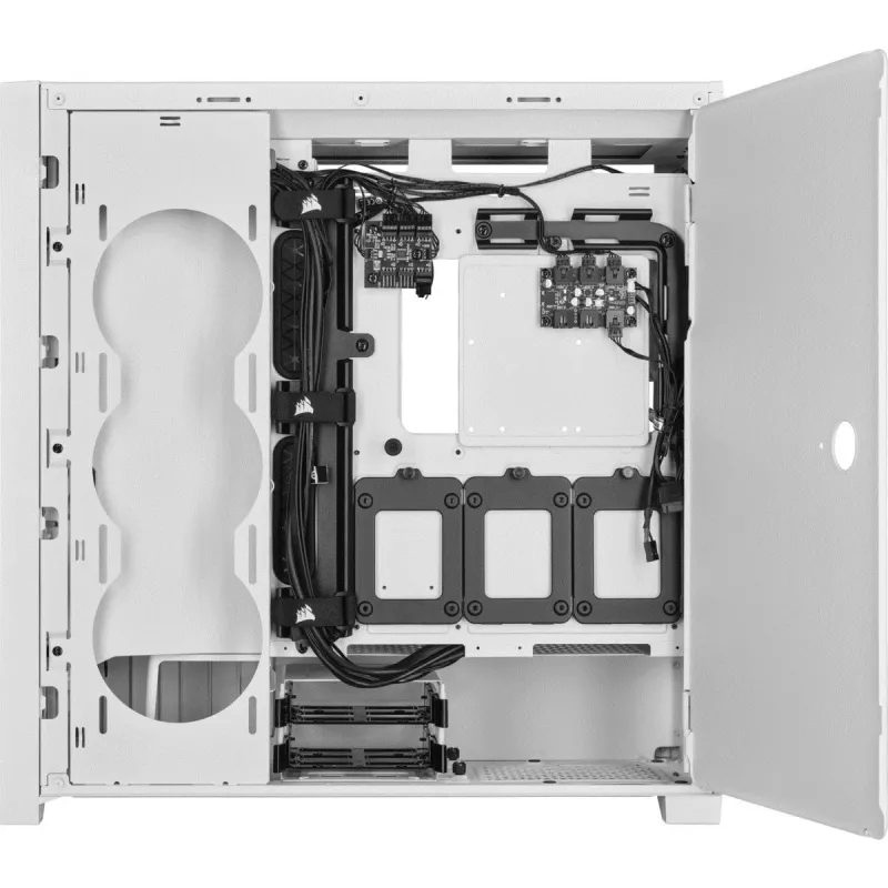 CORSAIR Mid-tower Smart Case - Icue 5000x - RGB Ql Edition Tempered Glass True - White