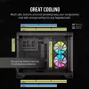 CORSAIR Pc Case - Icue Link 2500x RGB Micro ATX Dual Chamber Black
