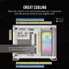 CORSAIR Pc Case - Icue Link 2500x RGB Micro ATX Dual Chamber White