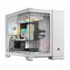 CORSAIR Pc Case - Icue Link 2500x RGB Micro ATX Dual Chamber White