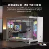 CORSAIR Pc Case - Icue Link 2500x RGB Micro ATX Dual Chamber White