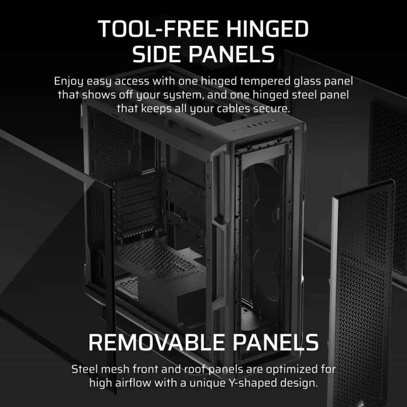 CORSAIR Pc Case - 5000t Mid-tower High-performance