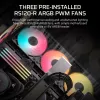 PC Midi Tower case CORSAIR 3500X RS-R ARGB — Black, tempered glass, supports ATX/EATX/Micro-ITX, 3x120 mm front fans