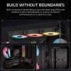 PC Midi Tower case CORSAIR 3500X RS-R ARGB — Black, tempered glass, supports ATX/EATX/Micro-ITX, 3x120 mm front fans