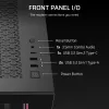 PC Midi Tower case CORSAIR 3500X RS-R ARGB — Black, tempered glass, supports ATX/EATX/Micro-ITX, 3x120 mm front fans