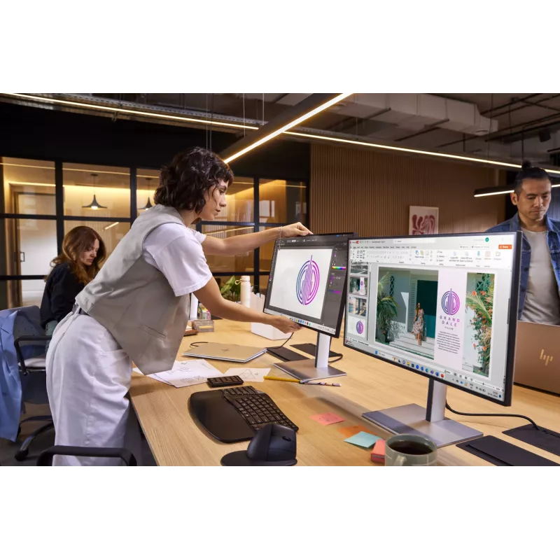 HP Series 7 Pro 27 inch QHD Thunderbolt 4 Monitor - 727pu, 68.6 cm (27 inch), 2560 x 1440 pixels, Quad HD, LCD, 5 ms, Black