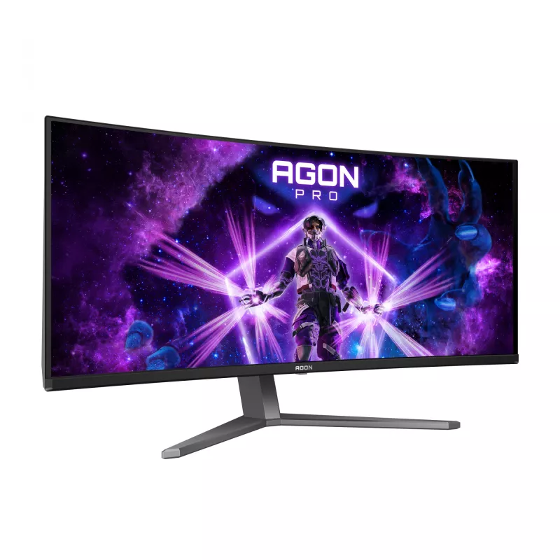 AOC AGON PRO AG346UCD computer monitor 86.4 cm (34 inch) 3440 x 1440 pixels Wide Quad HD QD-OLED Black, Grey