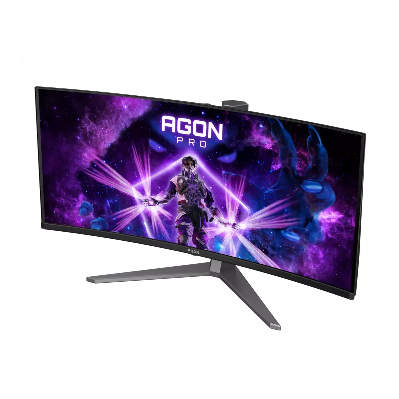 AOC AGON PRO AG346UCD computer monitor 86.4 cm (34 inch) 3440 x 1440 pixels Wide Quad HD QD-OLED Black, Grey