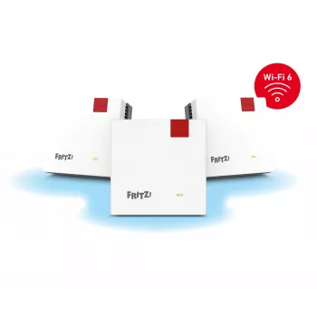 Mesh Set 1600 Dual-band (2.4 GHz / 5 GHz) Wi-Fi 6 (802.11ax) Red, White 1 Internal