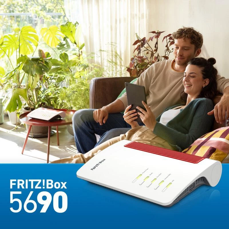 Box 5690 wireless router 2.5 Gigabit Ethernet Dual-band (2.4 GHz / 5 GHz) Red, White