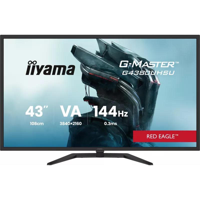 iiyama G-MASTER G4380UHSU-B2 computer monitor 108 cm (42.5 inch) 3840 x 2160 pixels 4K Ultra HD LED Black