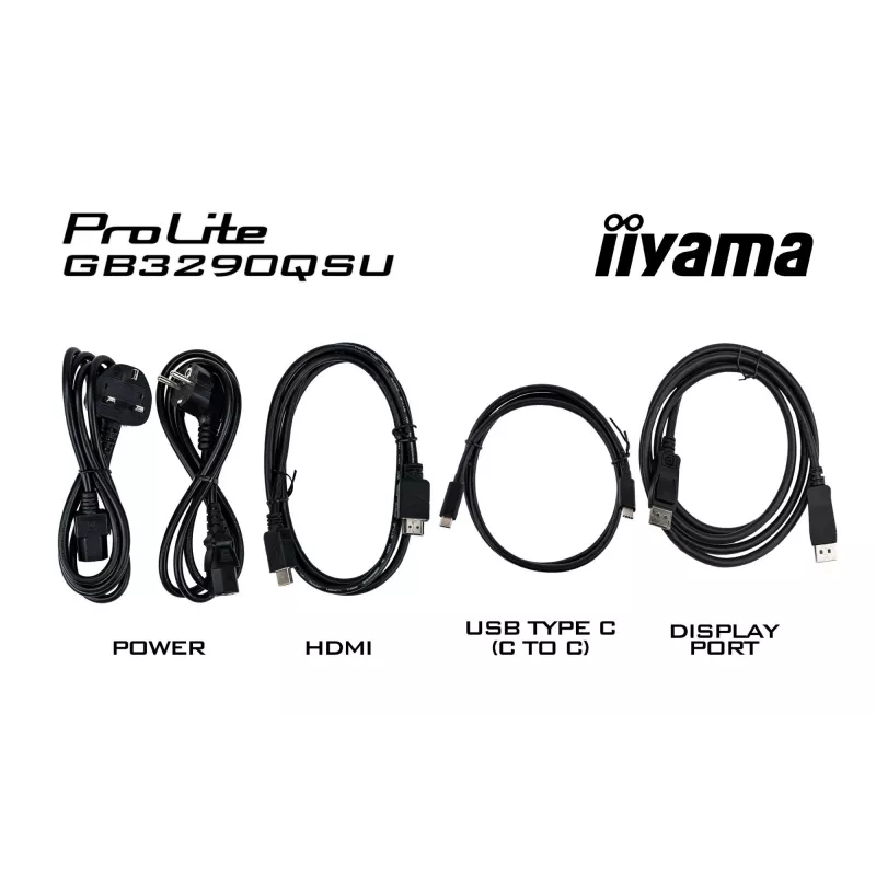 iiyama G-MASTER GB3290QSU-B1 computer monitor 80 cm (31.5 inch) 2560 x 1440 pixels Quad HD LED Black