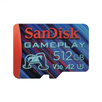 WESTERN DIGITAL SanDisk GamePlay microSD Card for Mobile and Handheld Console Gaming - 512GB - 90MB/s130MB/s UHS-I