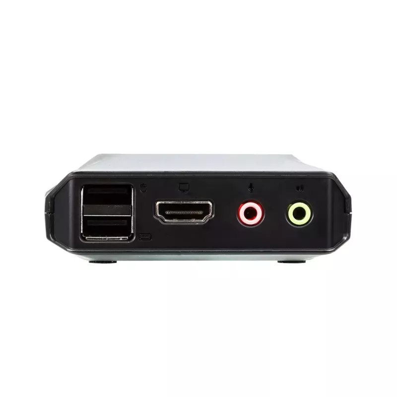 ATEN 2-Port USB 4K HDMI Cable KVM Switch with Remote Port Selector