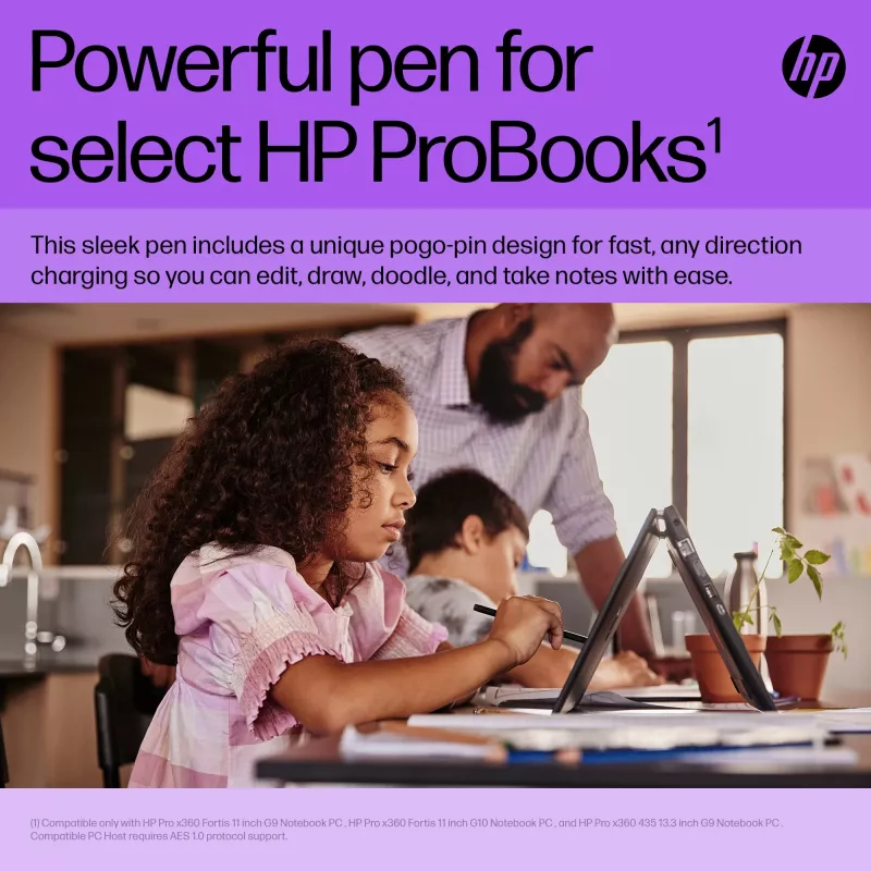 HP Slim Rechargeable Pen HP Slim Rechargeable Pen Black Built-in Battery