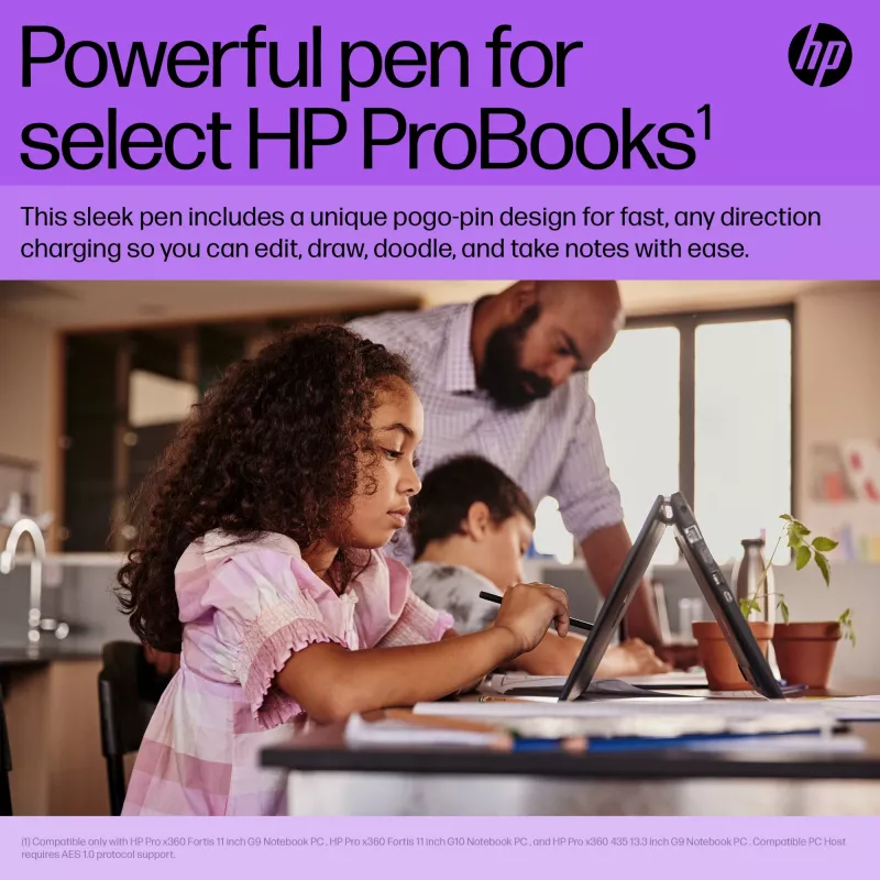 HP Slim Rechargeable Pen HP Slim Rechargeable Pen Black Built-in Battery
